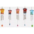 SCACCIAPENSIERI , CAMPANELLO DEL VENTO, WIND CHIMES, MOD."1339" DI LEGNO CASA DEGLI ANIMALI KTF-7406