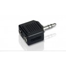 Sdoppiatore adattatore jack maschio 3,5 m + 2 prese jack 3,5 femmina ADATTATORE JACK 3,5 M / 2 JACK 3.5 F