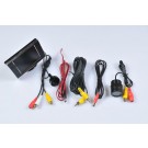 KIT TELECAMERA RETROMARCIA CABLATO LED MONITOR LCD 3,5"