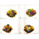Calamita Magnete Frigo Fridge Magnets  CESTO EFFETTO BRONZO CON FRUTTA