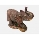 ELEFANTE PORTAFORTUNA IN RESINA;LUCKY ELEPHANT RESIN MADE