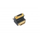 Adattatore 90 Gradi da DVI-I 24+5 M a DVI-I 24+5 F; DVI-I M TO DVI-I F ADAPTER 90 GRADI
