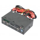 PANNELLO MULTIF. 5 25" ALL IN 1 C/R E-SATA SATA 6USB2.0 2 PORTE USB 3.0 525E