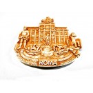 Calamita Magnete Resina"ROMA F.DI TREVI STATUA OCEANO"Fridge Magnet Souvenir