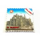 Calamita Magnete Souvenir from Italy in Resina Milano  DUOMO "STAMP"