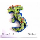 Souvenir  From Italy Calamita Frigo  Fridge Magnets  ITALIA - MAPPA ITALIA ALTO RILIEVO