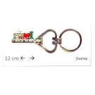 SOUVENIR FROM ITALY " PORTACHIAVI A CHIAVE ITALIA VATICANO" IN METALLO KEYCHAIN VATICAN ON KEY