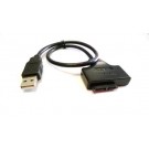 CAVO LETTORE USB 2.0 A SATA 7+6 (SLIM SATA) PIN da 40cm