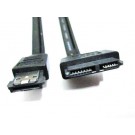CAVO ADATTATORE DA ESATA + USB(POWER eSATA) A 7+6 (SLIM SATA) PIN PER LETTORE OTTICO 5V da 50cm