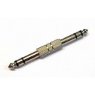ADATTATORE PASSANTE CONNETTORE JACK AUDIO 6.35mm M / M