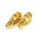 4xAdattatori spine a banana per altoparlanti, 4mm;Musical Audio Speaker Cable Wire Connector 4mm Banana Plug G20