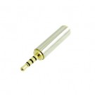ADATTATORE JACK AUDIO 2.5 M (4 CANALI) TTRS / 3.5 F per Nokia Blackberry