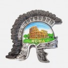 CALAMITA MAGNETE RESINA ROMA COLOSSEO ELMO CENTURIONE;FRIDGE MAGNET FROM ITALY