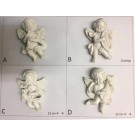 Calamita da Frigo Magnete Resina"SWEET ANGELS"ANGELI BIANCHI;Fridge Magnet Souvenir 