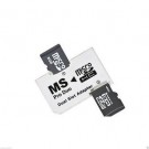 Adattatore doppio da 2 Micro SD TF a Memory Stick Pro Duo PSP e Digital Camera