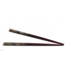 6 X Coppia Bacchette Decorate Fermacapelli Fermagli in Legno 18cm Colori Vari GEISHA