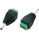 Adattatore PCB 3,5 mm (D.E.) X 1.3 (D.I) mm x 10 mm DC Jack - 1,3 mm Jack Quick Fix No Saldatura Morsetto a vite