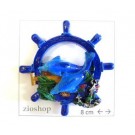 Calamita Magnete Frigo Fridge Magnets  TIMONE DOPPIO DELFINI ANCORA  
