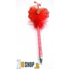 Set di 24 Penne a sfera vari colori e varie forme con Piume Idea regalo gadget 