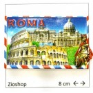 12 x Calamita Frigo Magnete "LETTERA ROMA COLOSSEO TREVI SAN PIETRO GLADIATORE  " Fridge Magnet  From Italy