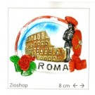12 x Calamita Frigo Magnete Souvenir "ROMA- COLOSSEO GLADIATORE CON ROSA" Fridge Magnet  SOUVENIR Italy