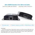 HDMI EXTENDER VIA Cavo LAN CAT6 CON IR HDMI 3D 1080P 60M