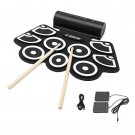USB ROLL-UP DRUM KIT USB MIDI SPEAKER PER APPRENDIMENTO E SVAGO PERCUSSIONI