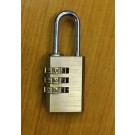 Lucchetto a Combinazione  3 Cifre, Corpo Ottone Massiccio, Cassa E Ingranaggi in Ottone Massiccio, Arco Acciaio Cementato, per Armadietti Palestra, Borse, Sacche, Cassette Sicurezza