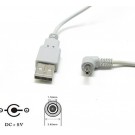 CAVO ANGOLARE ALIMENTAZIONE USB JACK GRIGIO (SMONTATO DA BATT.WIIFIT)