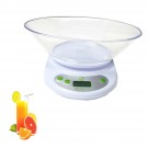 BILANCIA DIGITALE LCD DA CUCINA CON VASSOIO ELETTRONICA DA 1 GR A 5 KG TARA B01