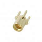 Connettore Rf Coassiale MMCX Femmina saldare A PANNELLO su PCB THT PTFE