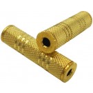 Adattatore ACCOPPIATORE Audio 3.5 mm Jack Femmina a Femmina Stereo "DORATO" GENDER CHANGER