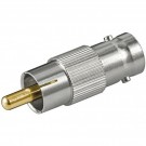 CONNETTORE ADATTATORE DA BNC FEMMINA  RCA MASCHIO