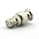 CONNETTORE COASSIALE ADATTATORE DA BNC MASCHIO A MINI UHF FEMMINA