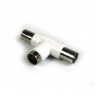 SPLITTER SDOPIATORE DUE VIE CONNETTORE ANTENNA DVB-T 1F2M