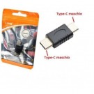 Adattatore Da Type-C Tipo C Maschio a Type-C Maschio Gender Changer Accoppiatore