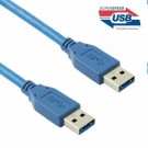 CAVO CORTO USB 3.0 TIPO A MASCHIO / MASCHIO BLU 50 Cm