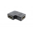 ADATTATORE PROLUNGA ACCOPPIATORE VIDEO  HDMI FEMMINA TO HDMI FEMMINA 90°