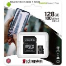 MICRO SD SDCS 128 GB 100MB/S KINGSTON SCHEDA MEMORIA CARD CLASSE 10