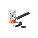 Hub Usb 6 Porte Usb 2.0 Con Lettore Di Schede Integrato Sd TF