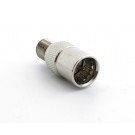 ADATTATORE CONNETTORE SAT SPINA TIPO F-QUICK  A PRESA F-TYPE FEMMINA 