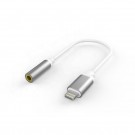 CAVO ADATTATORE METAL DA LIGHTNING AD AUX JACK 3.5 F COMPATIBILE IPHONE IPAD