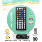 STRISCIA LED RGB USB 5MT TELECOMANDO 44 TASTI CON AUDIO CONTROL