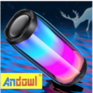 CASSA SPEAKER WIRELESS PORTATILE BLUETOOTH TUBO LUCE AMBIENTE FM MP3