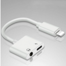 Adattatore Lightning Sdoppiatore Ricarica Cuffie Jack aux 3,5 mm Audio Per Iphone 