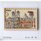 Calamita Magnete Francobollo da Roma Fridge Magnet Souvenir Stamp From Rome Italy 