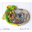Souvenir from Italy Calamita Italia Fortunata Gecco Fridge Magnet