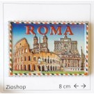 Calamita Magnete in Resina ROMA FRANCOBOLLO Souvenir FROM ITALY Rome