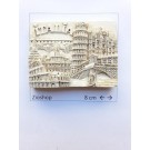 Calamita Frigo Magnete Souvenir ITALIA Effetto Marmo Fridge Magnet From Italy