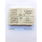 Calamita Magnete Frigo Souvenir Roma Aforismi Citazioni in Latino Effetto Marmo fridge magnets Italy Rome